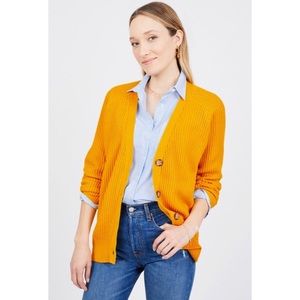 Mustard Buttoned Cardigan